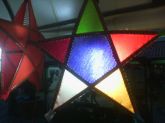 luminária colorida